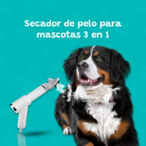 Secador para Mascotas Giratorio, Cepillo Intercambiable